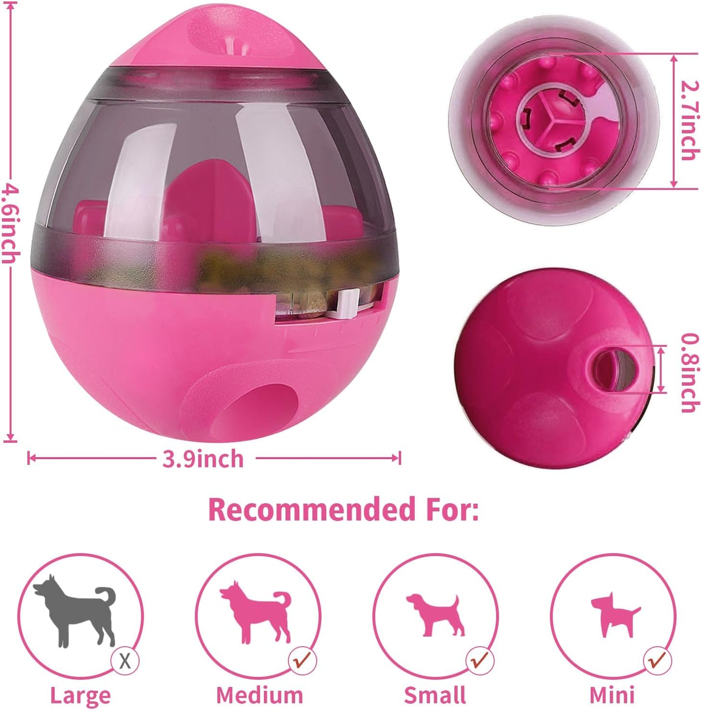 Automatic Pet Slow Feeder Treat Ball – Interactive Dog Toy