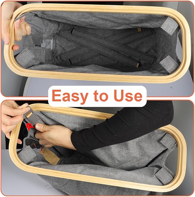 Picowe Toilet Paper Organizer Basket, Grey, Holds 9-12 Rolls, With Lid and Handle, Foldable, Multi-Purpose Storage for Bathroom