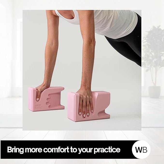 WRISTBuddy® Yoga Blocks 2-Pack (Left + Right) — Ergonomic, Hand-Shaped EVA Blocks for Wrist Relief & Better Grip | Doctor-Designed Support for Yoga, Pilates, Handstands, Push-Ups & Rehab