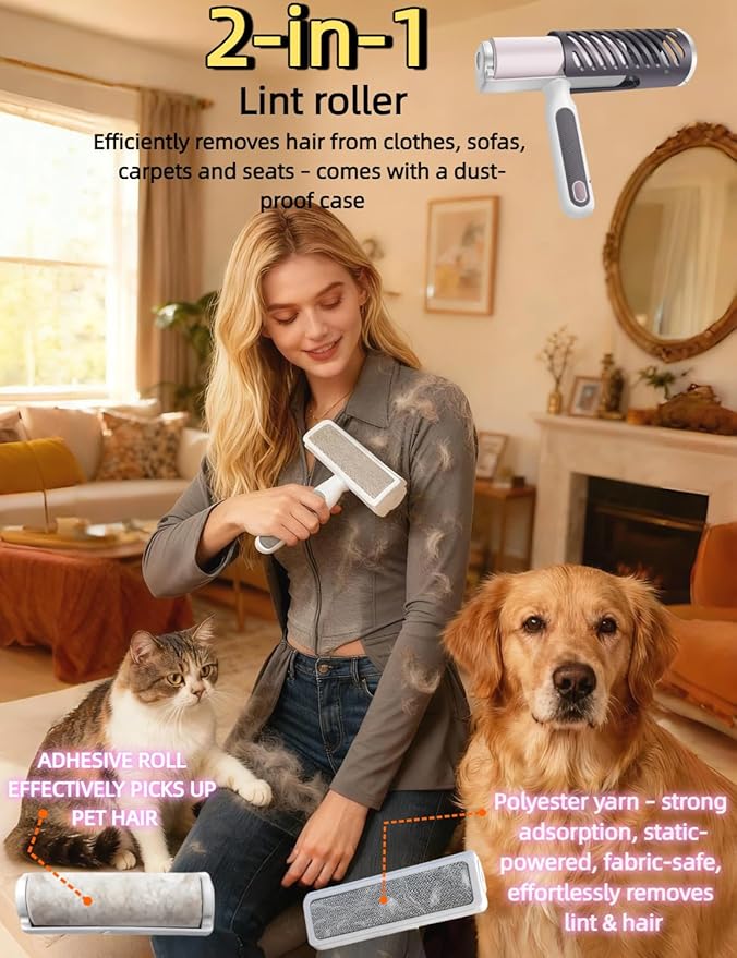 3-in-1 Deshedding Dog Brush – Professional Undercoat Remover Tool