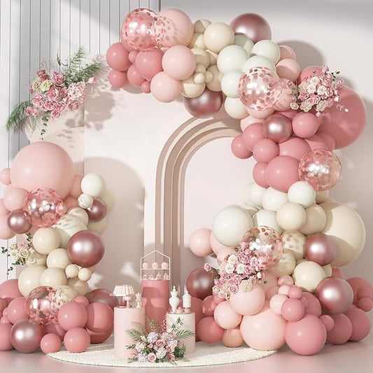 Dusty Pink Balloon Garland Kit – Party Arch Decoration Set