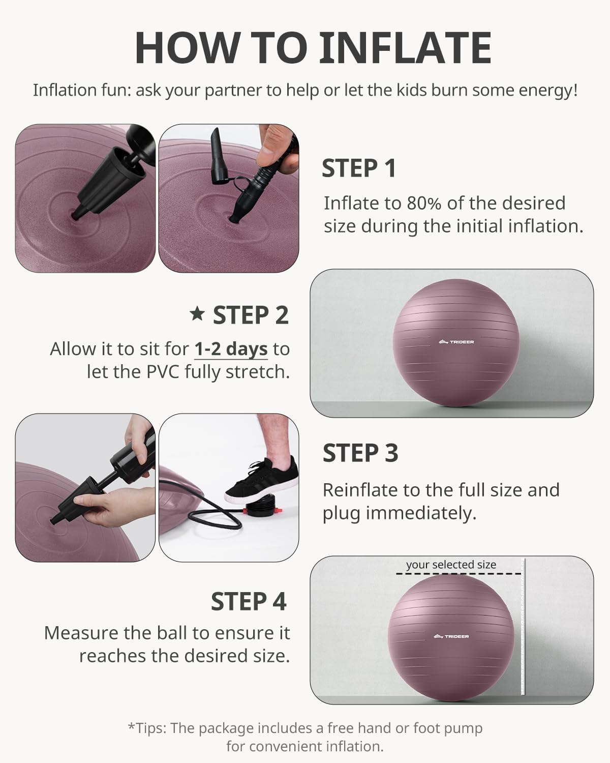 Exercise Ball for Yoga, Pilates and Core Workout