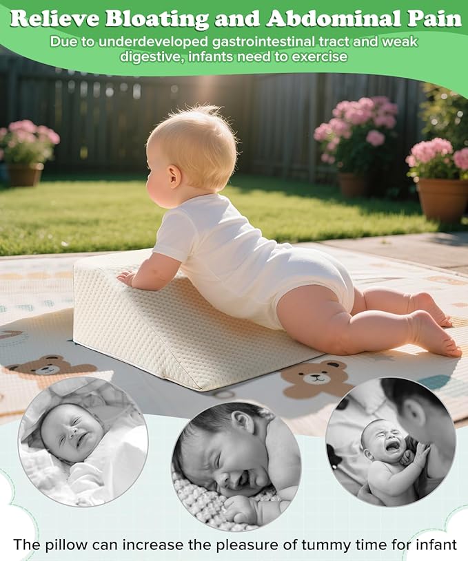 Colic Baby Relief Prop,Waterproof Nursing Reflux Support for Newborn,Baby Product Tummy Time Support for Neck and Shoulder Strength,Baby Colic and Gas Relief,Nursing Support for Infant