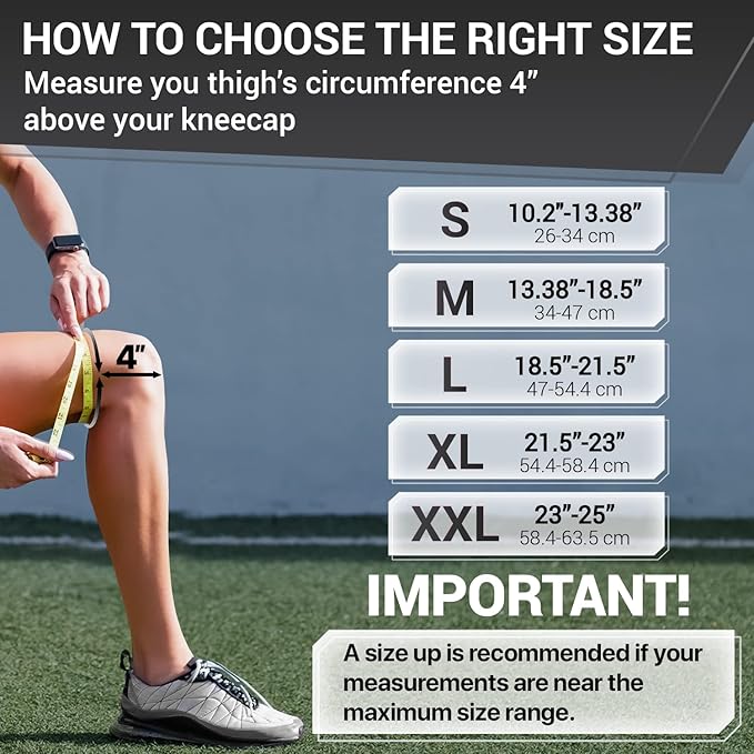 DR. BRACE ELITE Knee Brace with Side Stabilizers & Patella Gel Pads for Maximum Knee Pain Support and fast recovery for men and women-Please Check How To Size Video (Moon, X-Large)