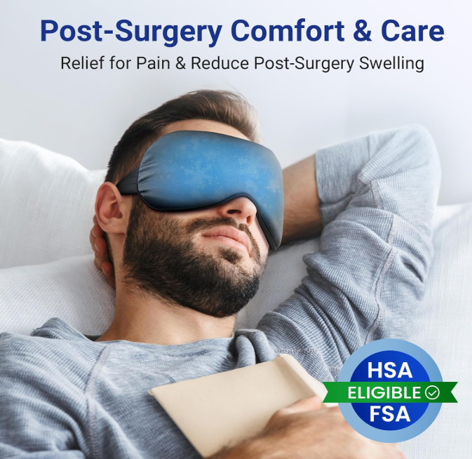 Cooling Gel Eye Mask for Sleep, Travel & Relaxation
