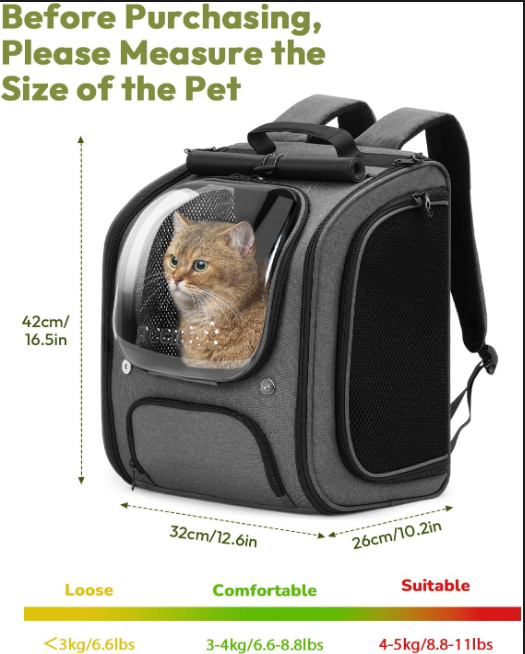 Portable Pet Bubble Backpack Carrier 🎒🐱