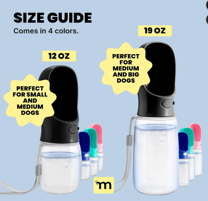Portable Dog Water Bottle for Travel