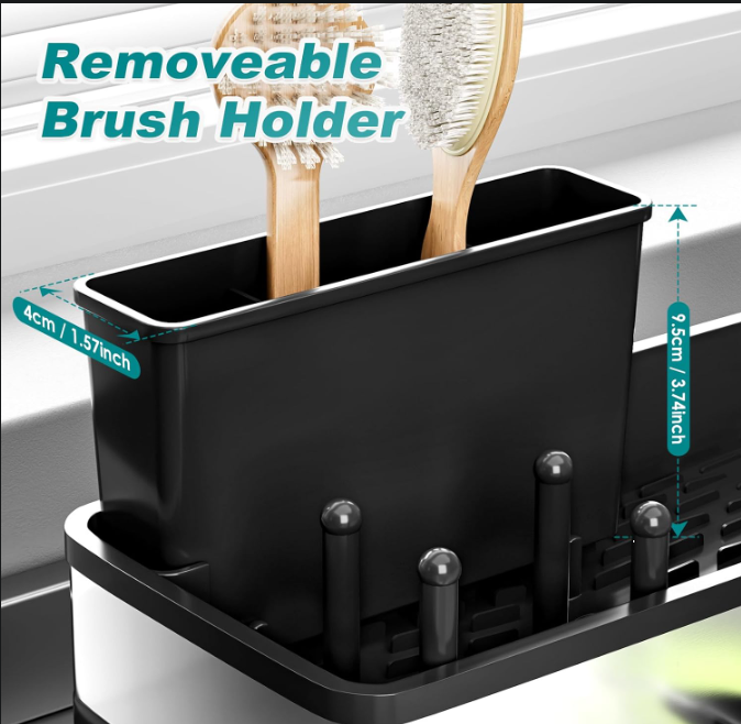 Stainless Steel Sink Caddy, Sponge Holder for Kitchen
