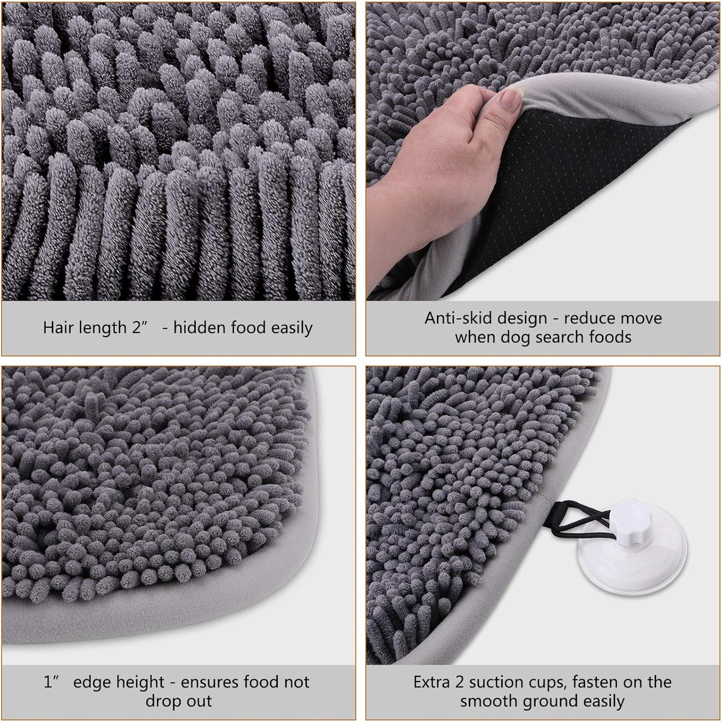 Interactive Dog Snuffle Mat – Feeding Puzzle & Enrichment Toy