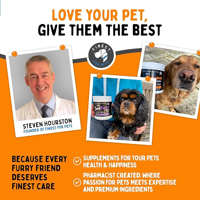 Omega 3 Fish Oil for Dogs & Cats. 100% Natural Wild Caught EPA & DHA Fatty Acids Supplement for Joints, Skin & Coat, Itching, Shedding & Immune Health. Stronger Than Salmon Oil, Omegease 16 oz