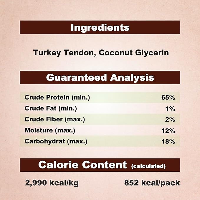 AFreschi Turkey Tendons for Dogs, USA-Sourced, Healthy Dog Treats, Rawhide-Free Puppy Chews, Long Lasting, All Natural, Hypoallergenic Dog Treats for Medium Breeds, 10 oz Pack Pretzel (M)
