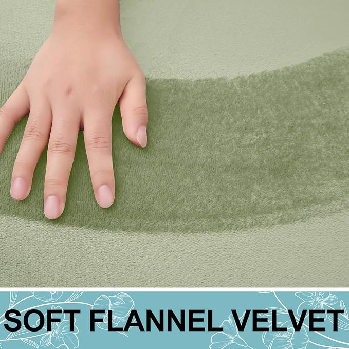 Smiry Memory Foam Bath Mat 47x17, Extra Soft and Absorbent Bathroom Mats, Non Slip Washable Carpet for Floor, Shower and Tub, Sage Green