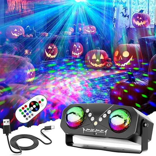 Party Disco Strobe Ocean Star Projector - Sound-Activated DJ Dance Light with Remote Control, Suitable for Parties, Bars, Birthdays, Weddings, KTV, Christmas & Halloween Dancing Décor