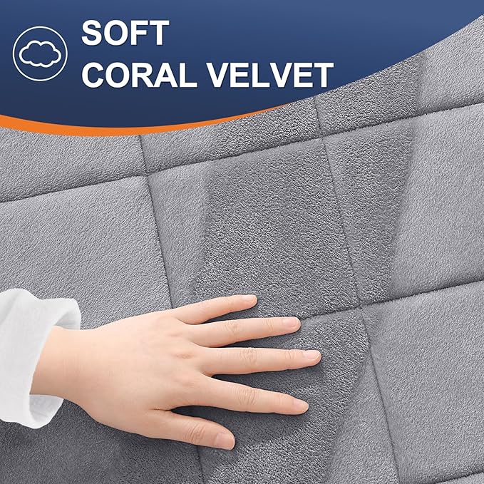 OLANLY Memory Foam Bath Mat 47x24, Ultra Soft and Absorbent Bathroom Rugs, Machine Washable, Comfortable Bath Carpet for Bathroom Floor, Tub and Shower, Medium Grey