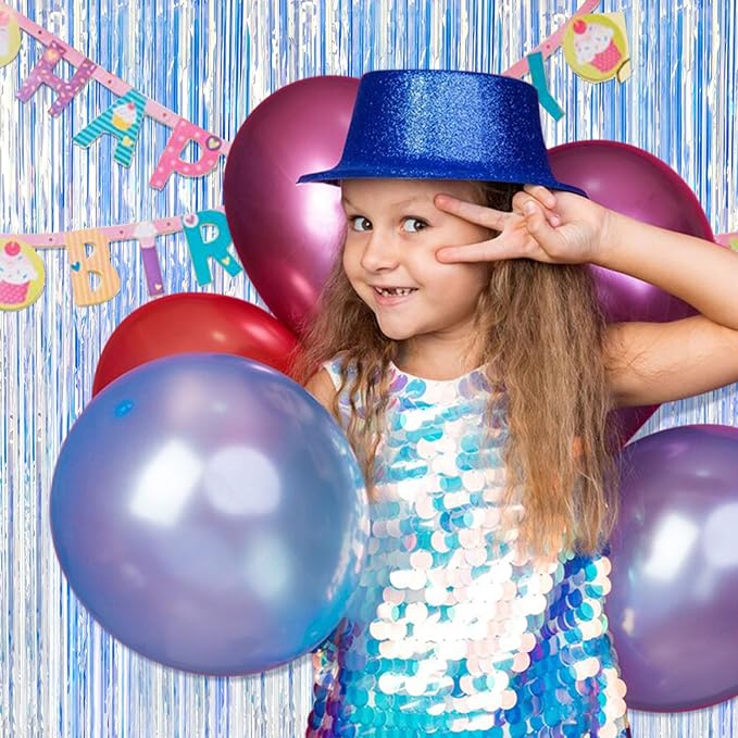 20 Pack Iridescent Party Backdrop Decorations Tinsel Curtain Birthday Decorations Foil Fringe Photo Booth Streamer Backdrop Iridescent Theme Christmas Bachelorette Graduation Party Decorations