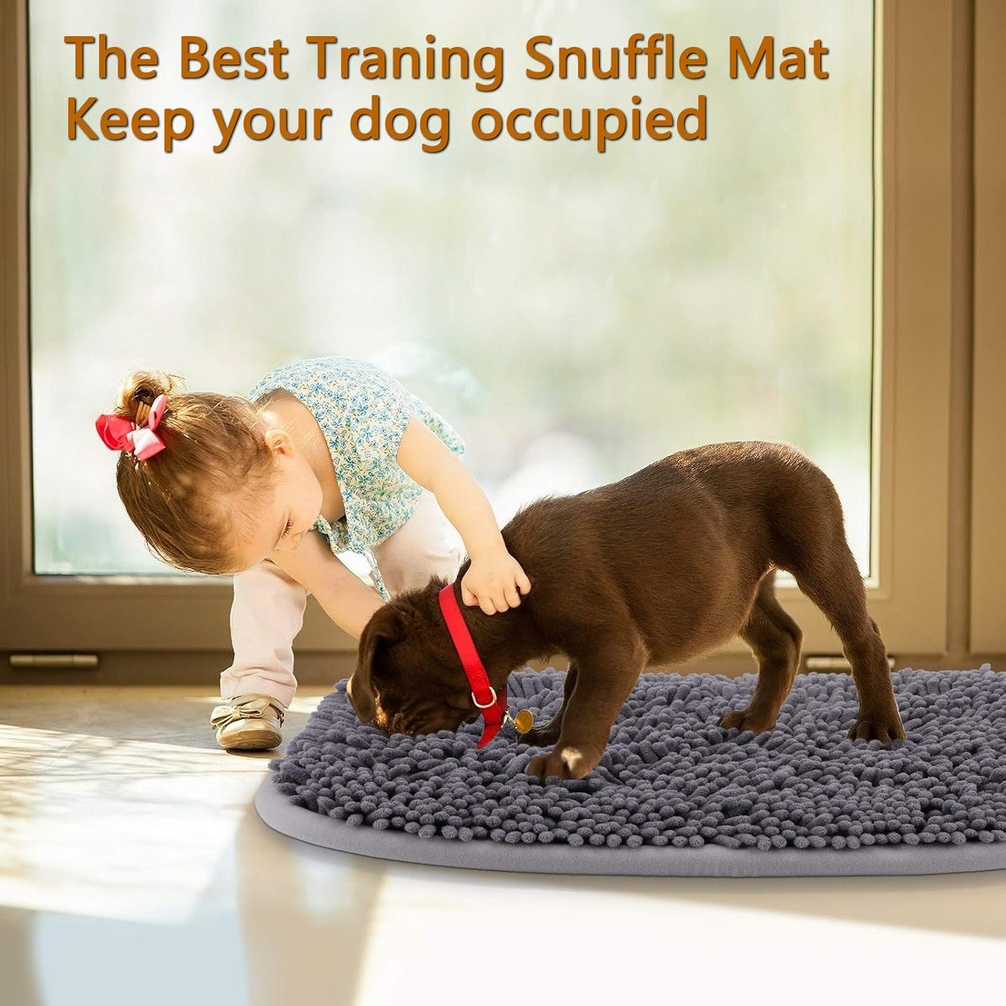 Interactive Dog Snuffle Mat – Feeding Puzzle & Enrichment Toy