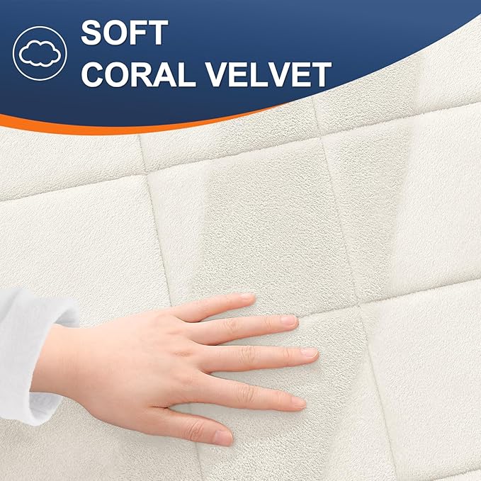 OLANLY Memory Foam Bath Mat 30x20, Ultra Soft and Absorbent Bathroom Rugs, Machine Washable, Comfortable Bath Carpet for Bathroom Floor, Tub and Shower, Ivory