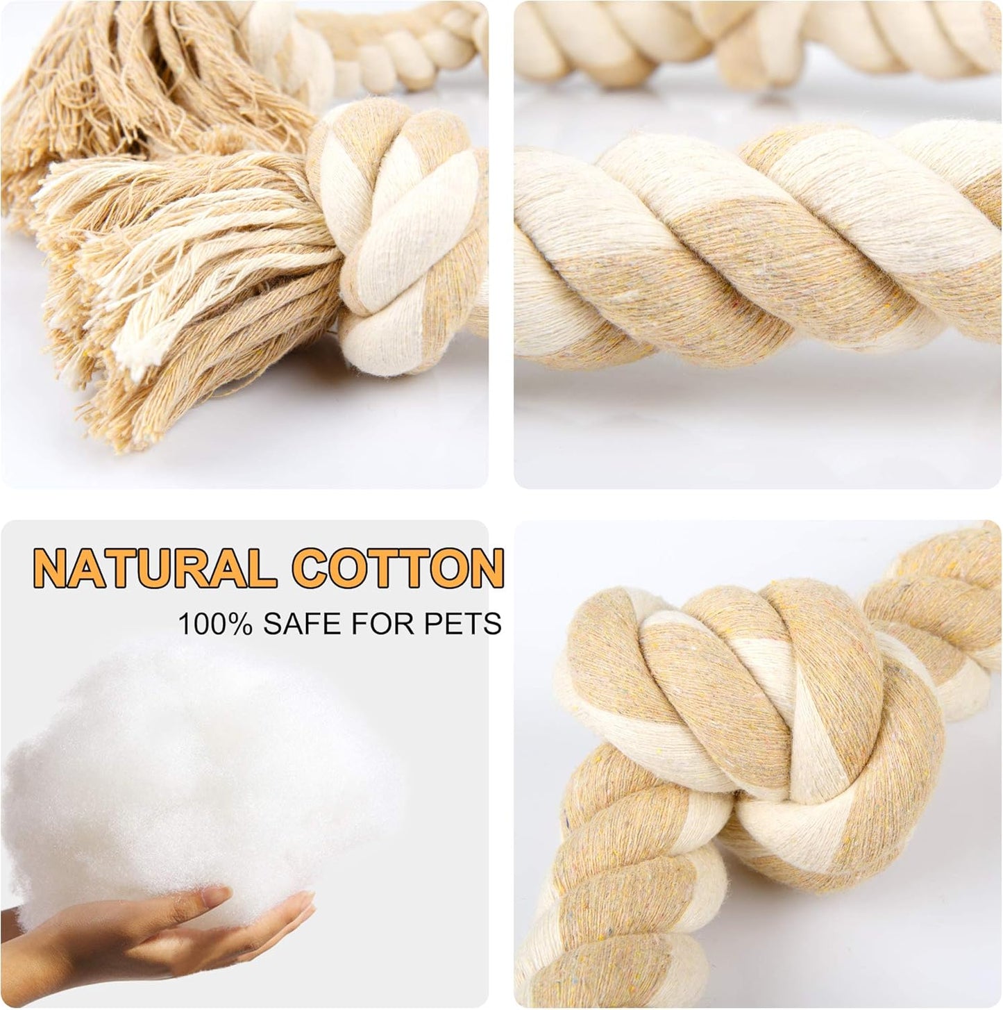 Durable Dog Rope Toy for Aggressive Chewers – Large Dog Tug Toy