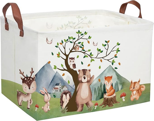 Kids Animal Storage Basket – Cute Toy Organizer Bin for Playroom