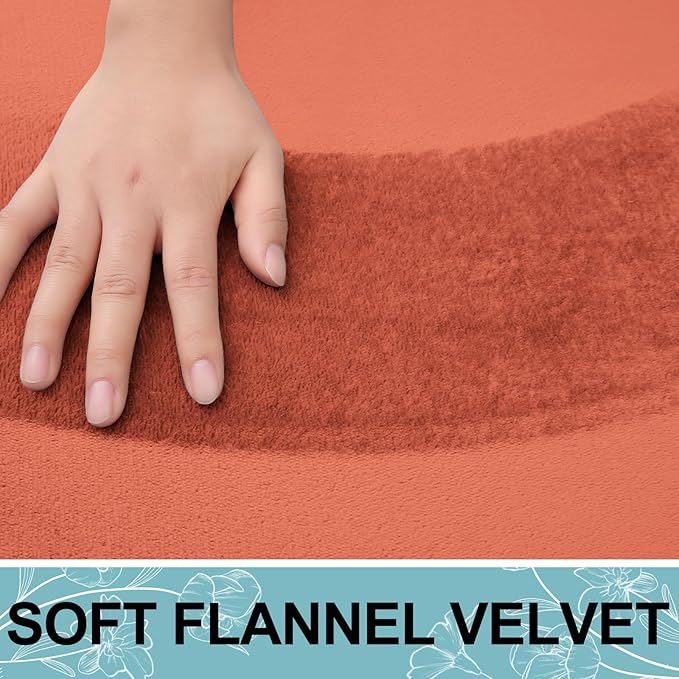 Smiry Memory Foam Bath Mat 36x24, Extra Soft and Absorbent Bathroom Mats, Non Slip Washable Carpet for Floor, Shower and Tub, Coral