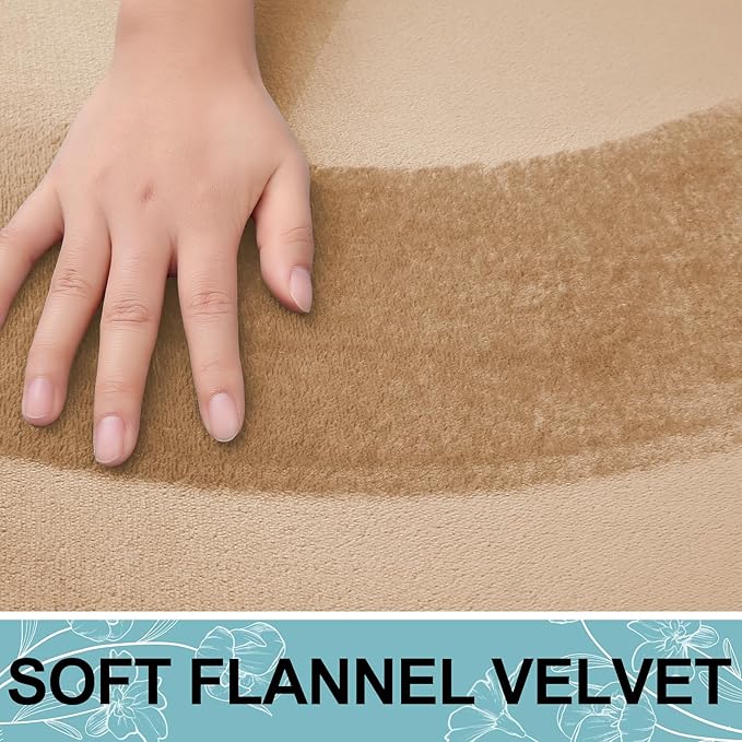 Smiry Memory Foam Bath Mat 70x24, Extra Soft and Absorbent Bathroom Mats, Non Slip Washable Carpet for Floor, Shower and Tub, Camel
