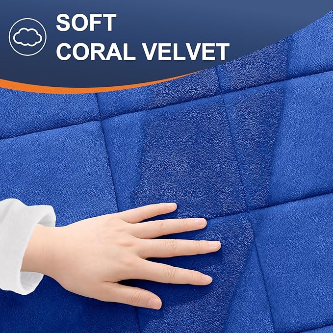 OLANLY Memory Foam Bath Mat 59x20, Ultra Soft and Absorbent Bathroom Rugs, Machine Washable, Comfortable Bath Carpet for Bathroom Floor, Tub and Shower, Royal Blue