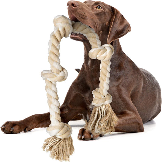 Durable Dog Rope Toy for Aggressive Chewers – Large Dog Tug Toy