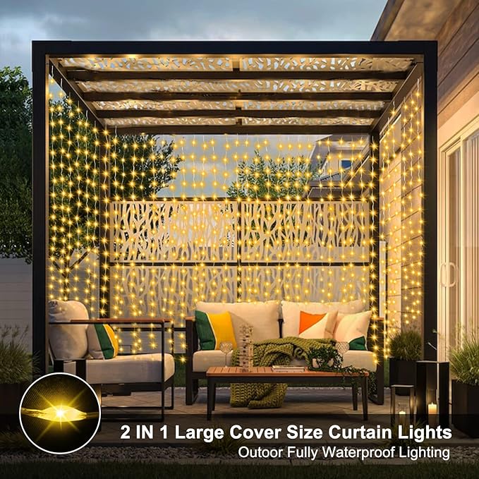 LED Curtain String Lights – Party Backdrop Decoration Lights