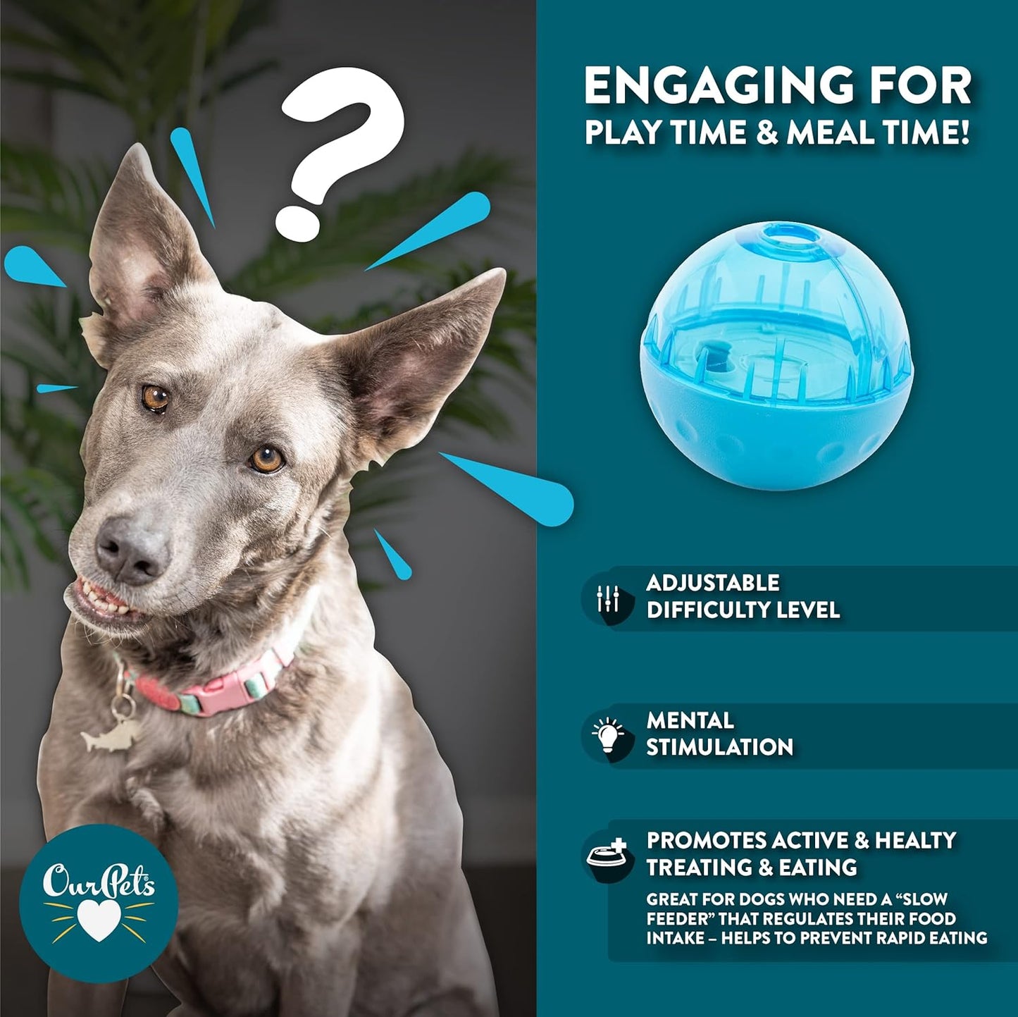Interactive Treat Ball Dog Toy – Slow Feeding & Mental Stimulation