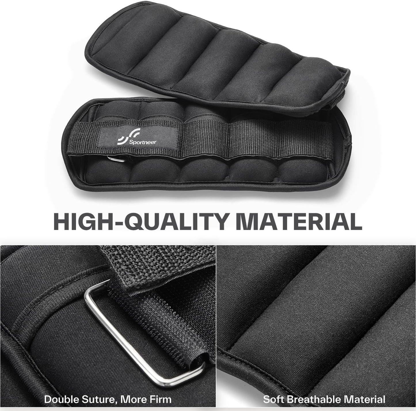 Adjustable Ankle Weights Set for Strength Training