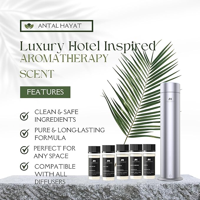 Hotel Scents Diffuser Oil Minhal 50ml - Iris de Nuit Inspired Scent - Luxury Home Fragrance Oil with Rose, Narcissus, Patchouli - Home Luxury Scents Refill for Diffusers - Premium Aroma Oil Refill