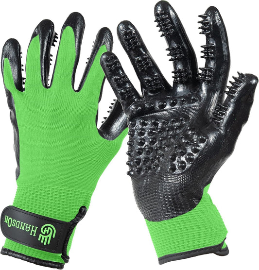 Pet Grooming Gloves – Deshedding & Bath Brush for Dogs & Cats