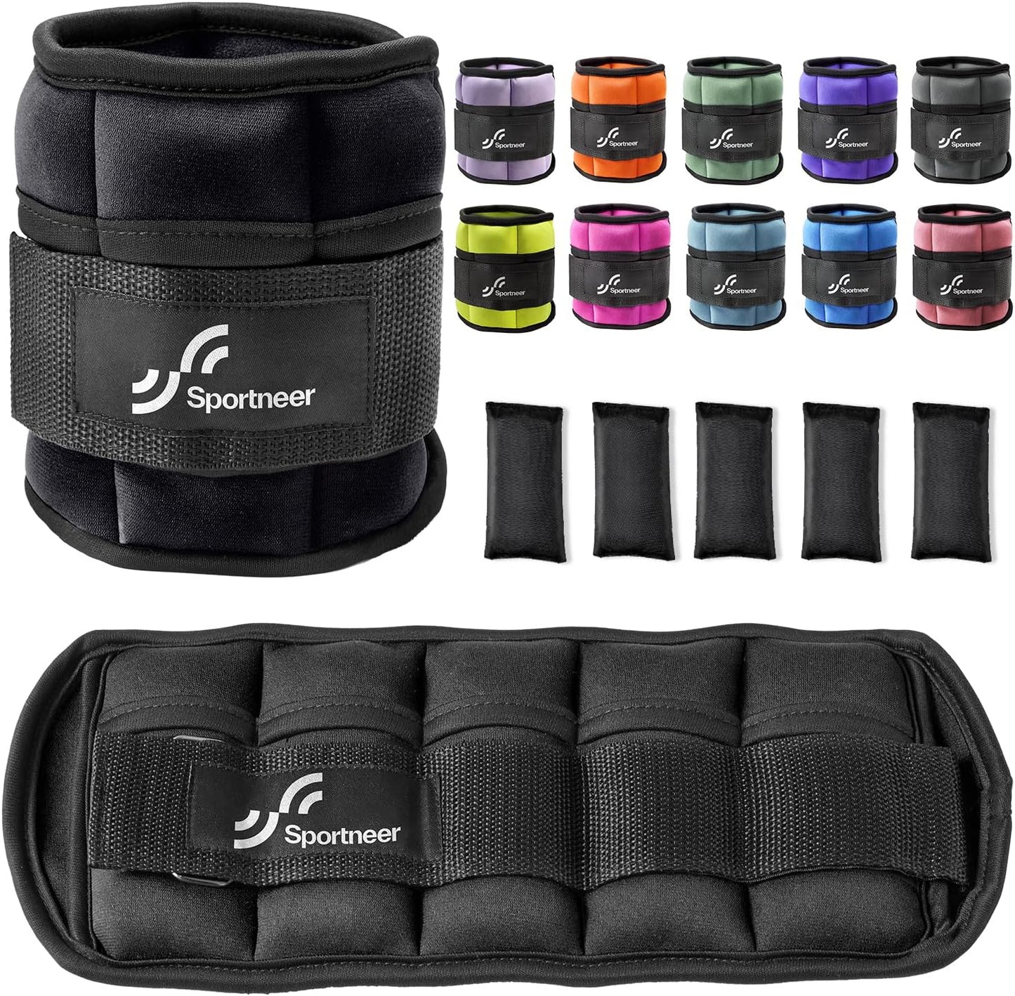 Adjustable Ankle Weights Set for Strength Training