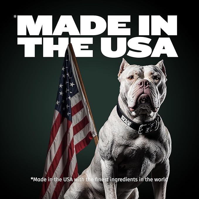Bully Max 2-in-1 Muscle Builder Chewable Tablets for Dogs - Puppy & Dog Vitamins, Supplements for Muscle Gain & Growth - Canine Multivitamins Essentials for All Breeds & Ages - 60 Tabs, 2 Bottles