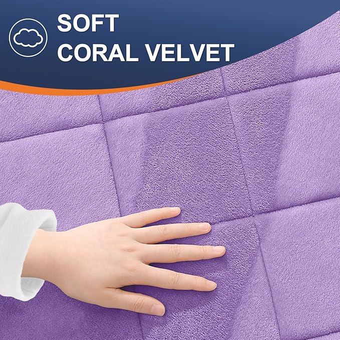 OLANLY Memory Foam Bath Mat 44x24, Ultra Soft and Absorbent Bathroom Rugs, Machine Washable, Comfortable Bath Carpet for Bathroom Floor, Tub and Shower, Lavender