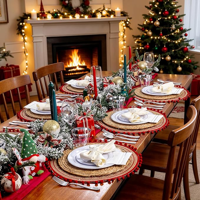 GATHER 350PCS Silver Plastic Plates - White and Silver Disposable Plates for 50 Guests Includes 100 Plate, 50 Napkins, 150 Silvery Cutlery and 50 Cups for Party & Christmas