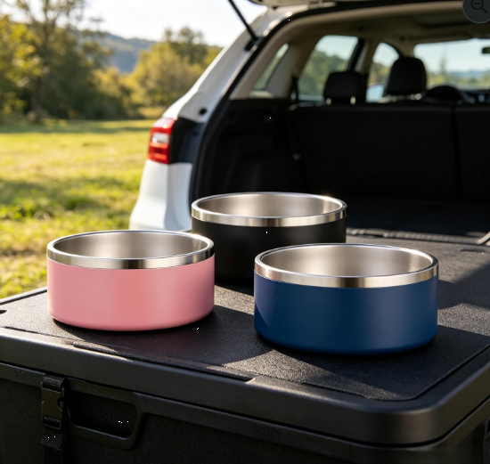 Stainless Steel Pet Bowl with Non-Slip Base