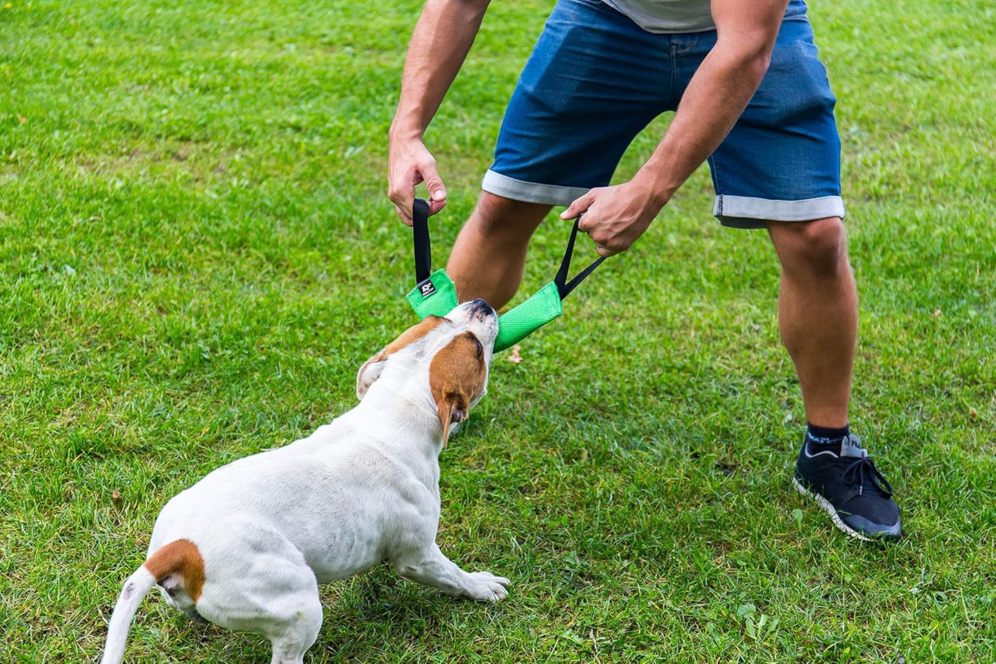 Heavy Duty Dog Tug Toy with Handles – Strong & Interactive Training Toy