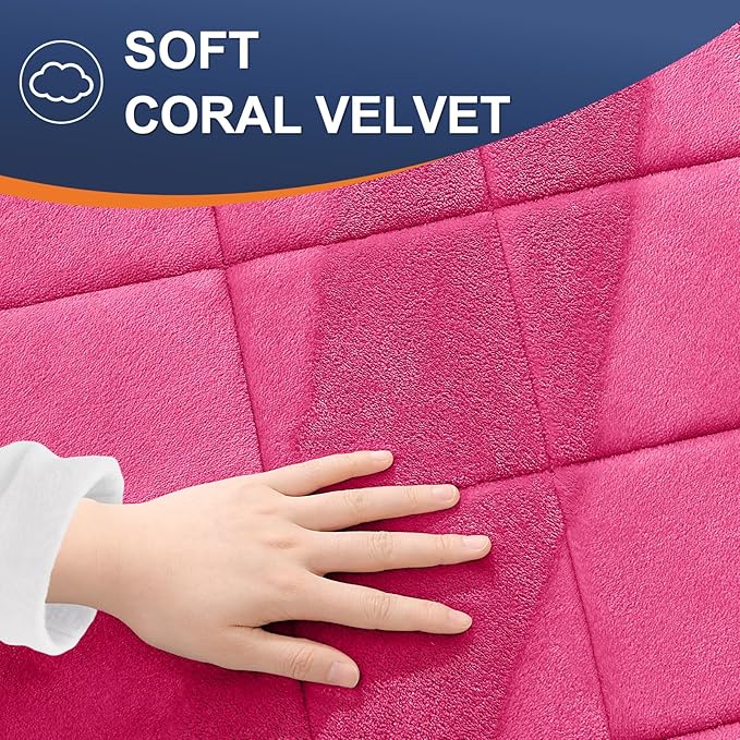OLANLY Memory Foam Bath Mat 36x24, Ultra Soft and Absorbent Bathroom Rugs, Machine Washable, Comfortable Bath Carpet for Bathroom Floor, Tub and Shower, Deep Pink