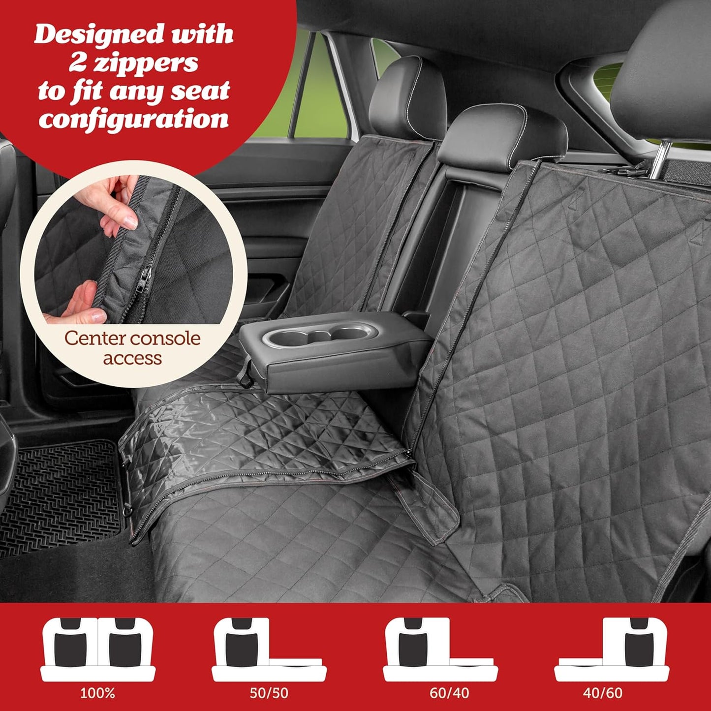 Dog Car Seat Cover (Waterproof & Non-Slip)