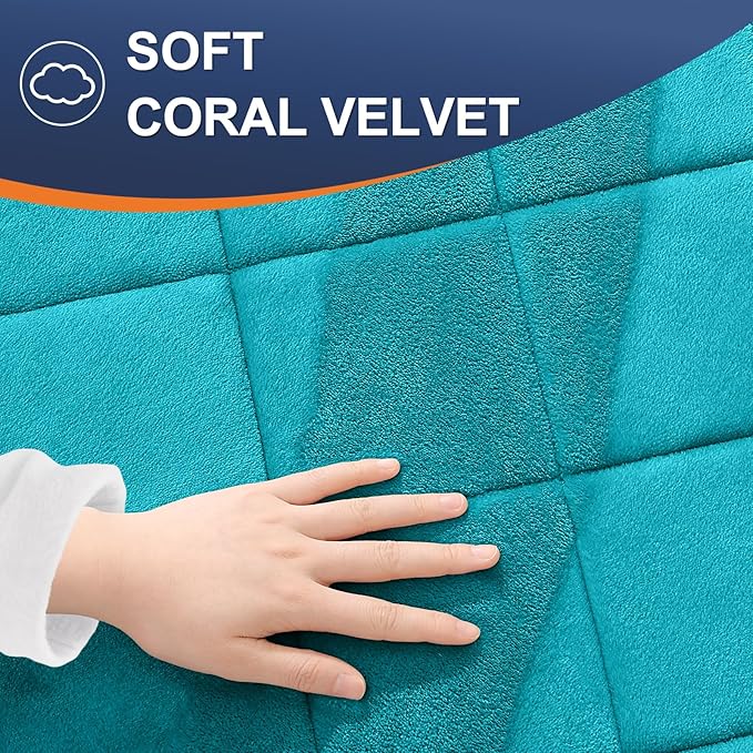 OLANLY Memory Foam Bath Mat 44x24, Ultra Soft and Absorbent Bathroom Rugs, Machine Washable, Comfortable Bath Carpet for Bathroom Floor, Tub and Shower, Teal