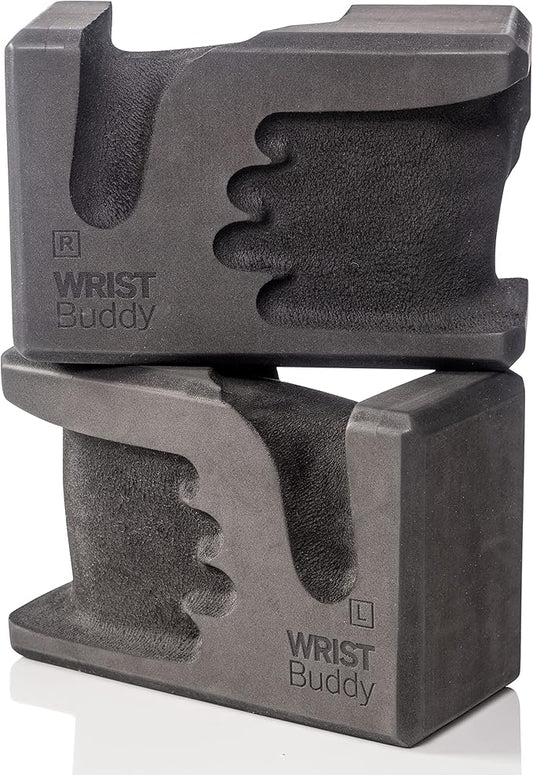 WRISTBuddy® Yoga Blocks 2-Pack (Left + Right) — Ergonomic, Hand-Shaped EVA Blocks for Wrist Relief & Better Grip | Doctor-Designed Support for Yoga, Pilates, Handstands, Push-Ups & Rehab