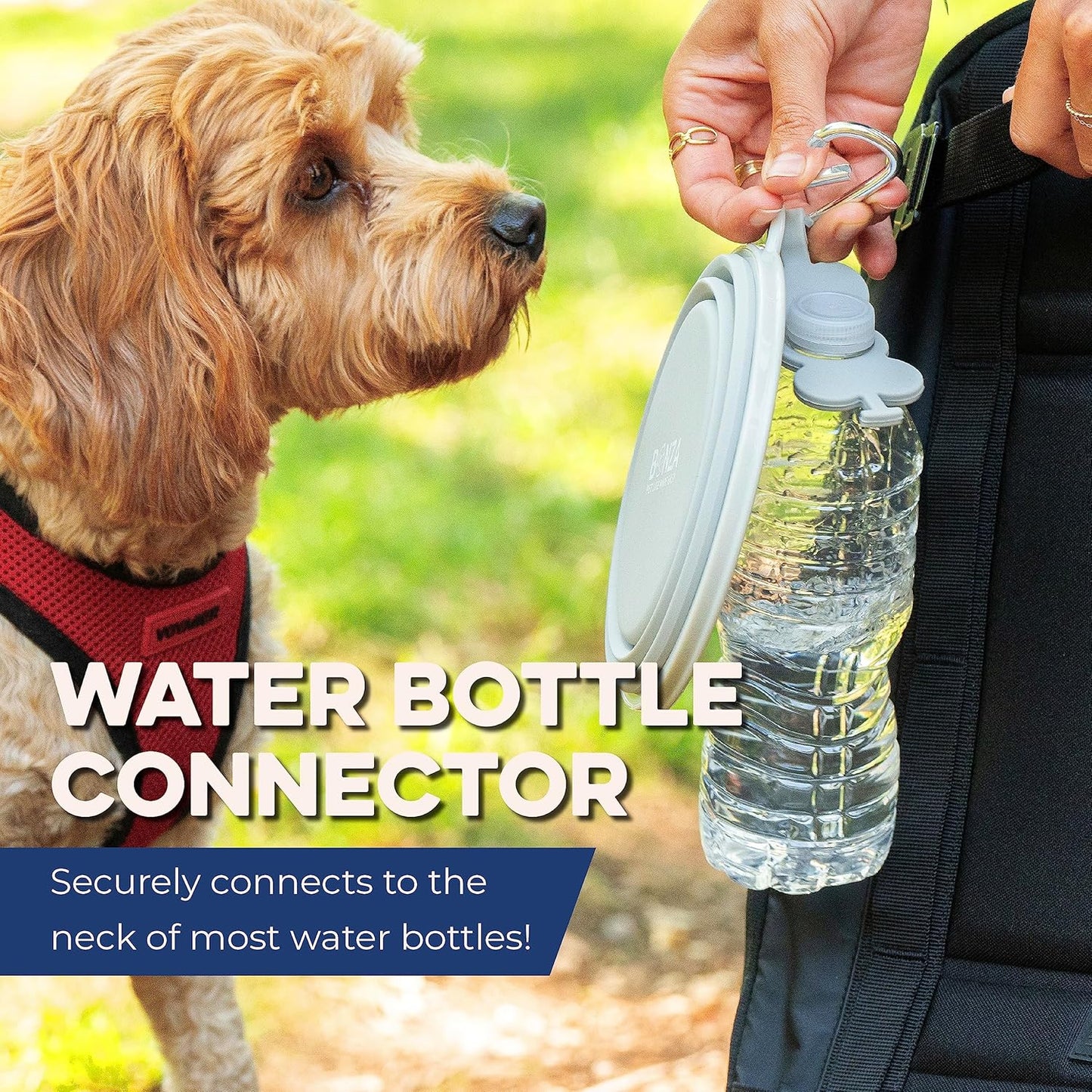 Collapsible Dog Slow Feeder Bowl for Travel