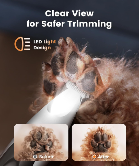 LED Pet Paw Trimmer for Dogs & Cats