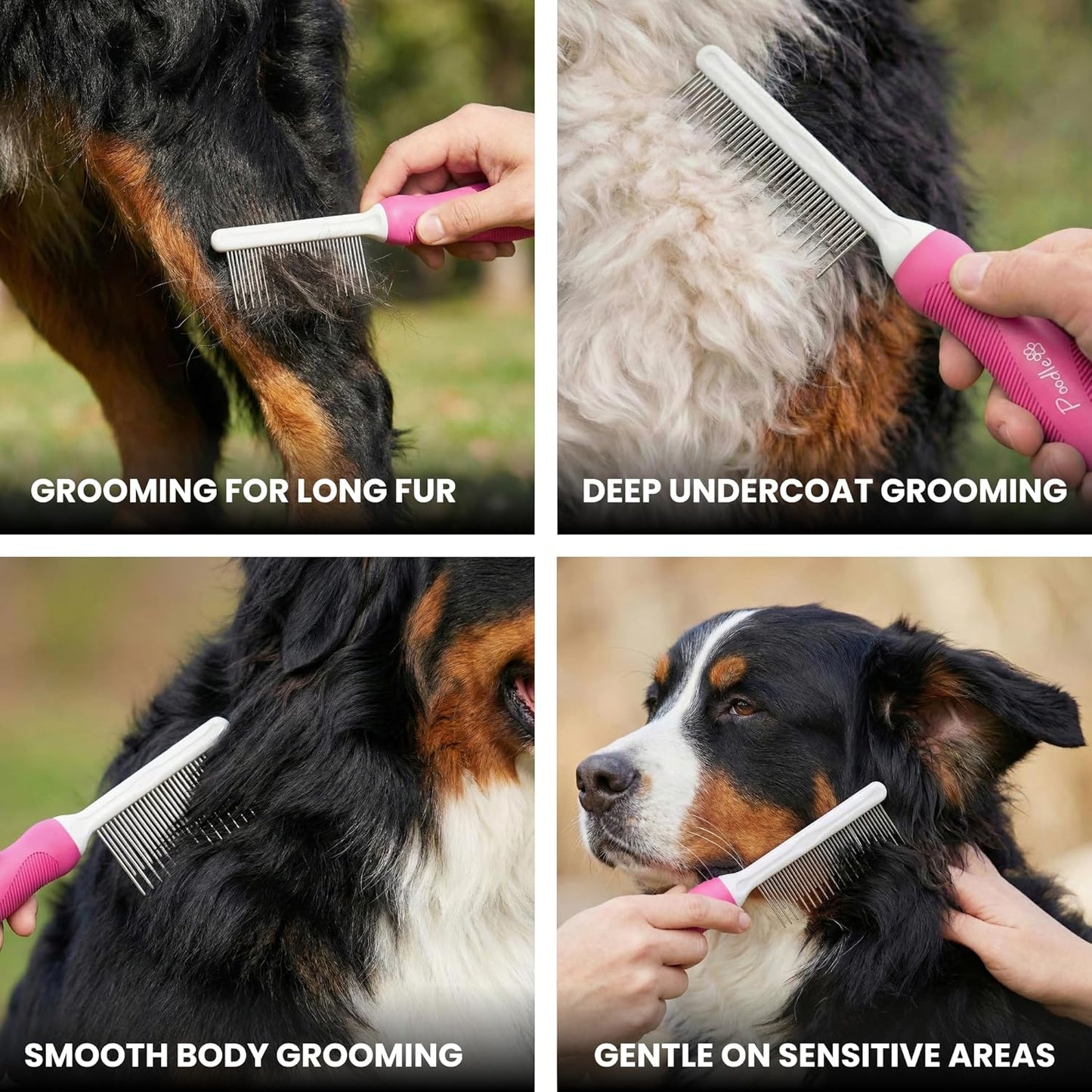 2-in-1 Pet Detangling Comb for Dogs & Cats