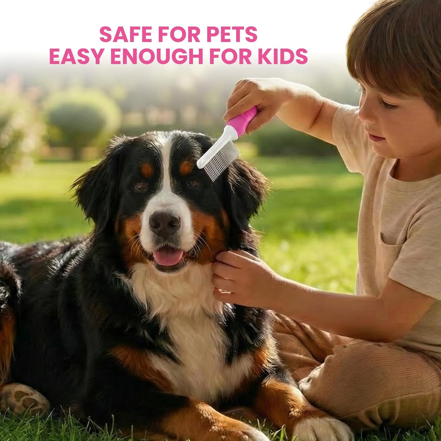 2-in-1 Pet Detangling Comb for Dogs & Cats