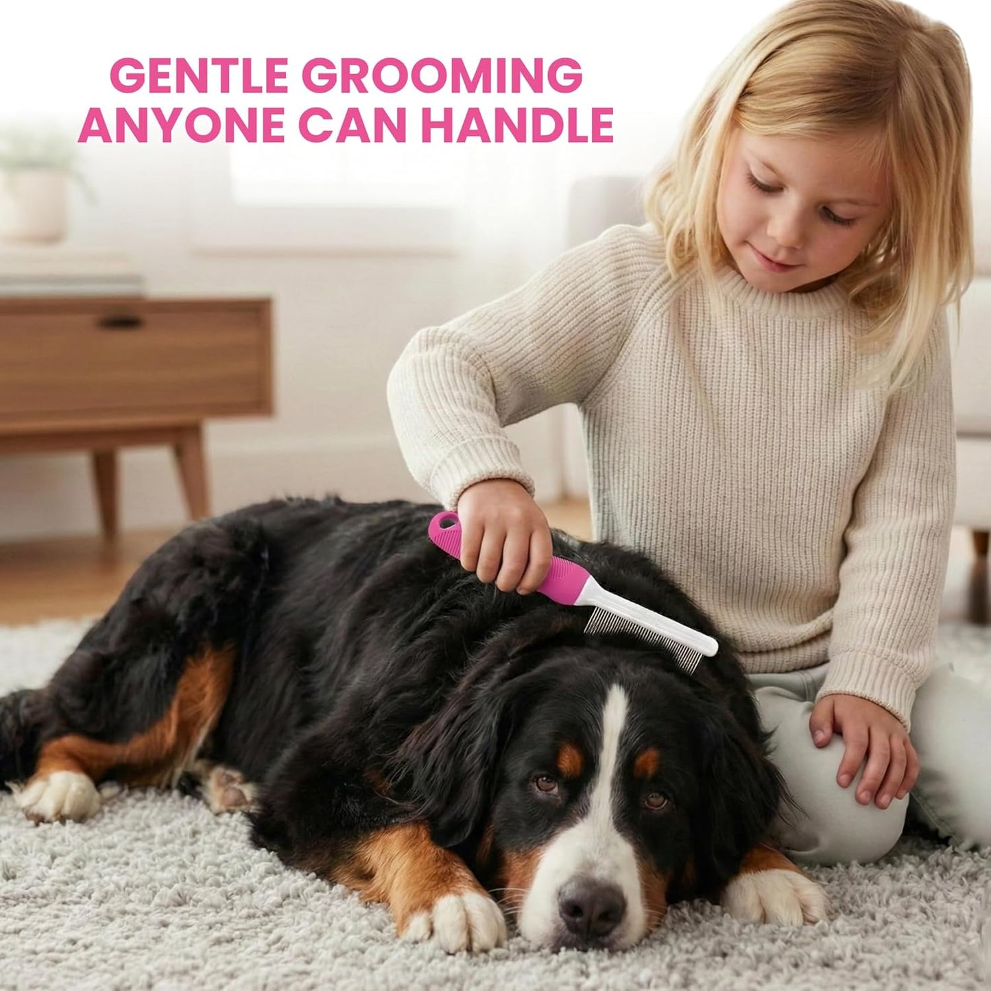 2-in-1 Pet Detangling Comb for Dogs & Cats